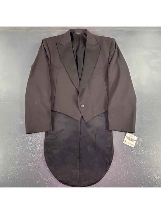 Other - VTG Pagano West Blazer Men 48L Black Tuxedo Tails Bolero Cropped Smiles NWT USA